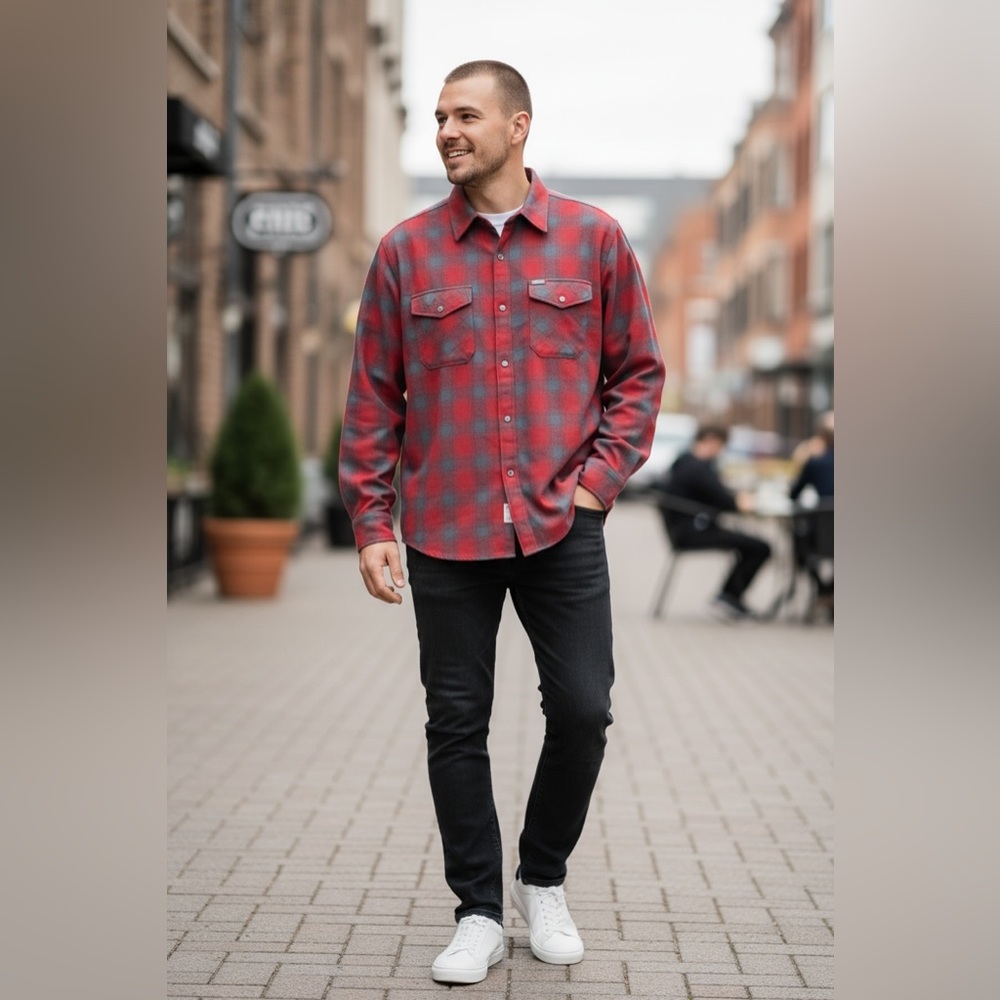 Dixxon Pulaski Flannel Button Front Long Sleeve S… - image 3